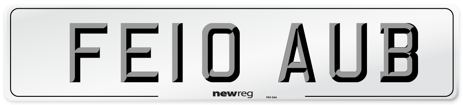 FE10 AUB Number Plate from New Reg